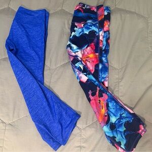 Set of Two Athleta Chaturanga Capri Workout Leggings Like New